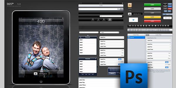 iPad GUI PSD