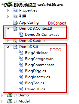 Model First+DbContext Generator生成基于Code First方式代码的EDM文件