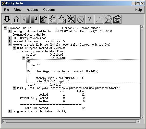 C/C++内存问题检查利器—Purify （二）