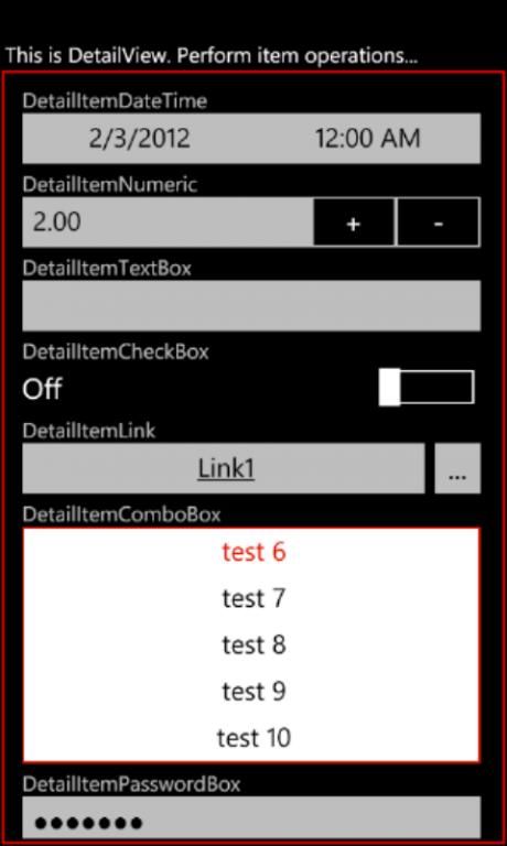 WindowsPhone第三方控件-Resco MobileForms Toolkit 2012