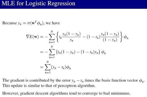 PRML读书会第四章 Linear Models for Classification(贝叶斯marginalization、Fisher线性判别、感知机、概率生成和判别模型、逻辑回归)