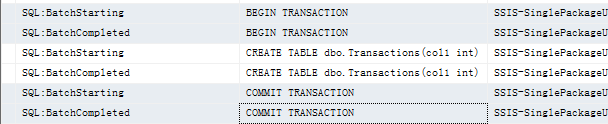 SSIS 事务
