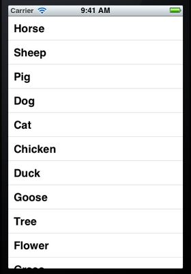 UITableView