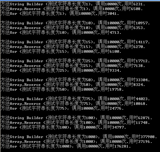 关于-c#字符串三种逆转方法及性能比较的另外看法