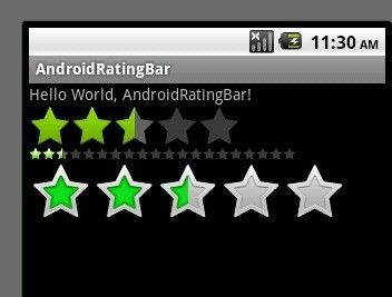 Android 中文 API (40) —— RatingBar