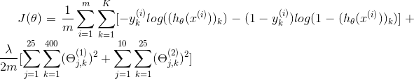 CheeseZH: Stanford University: Machine Learning Ex4:Training Neural Network(Backpropagation Algorithm)