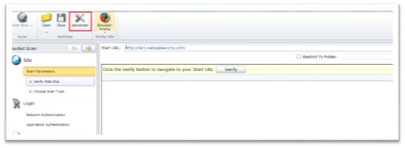 HP Webinspect 10 访问wap的url