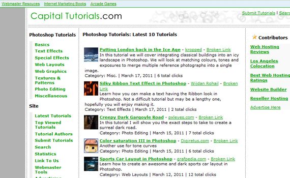 Capital-sites-submit-web-design-tutorials