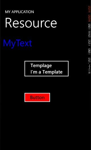 Windows phone 7之样式与模板