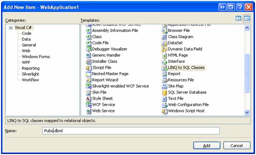 LINQ Dialog