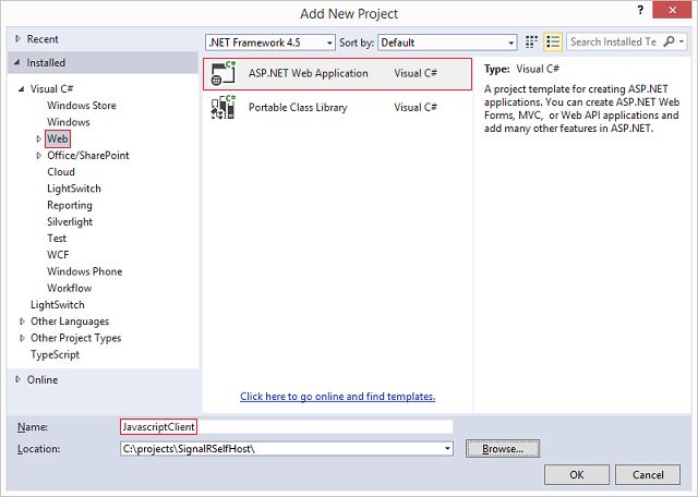 《ASP.NET SignalR系列》第四课 SignalR自托管(不用IIS)