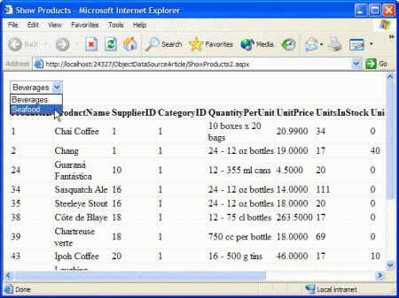 使用 ASP.NET 2.0 ObjectDataSource 控件(转自MSDN)