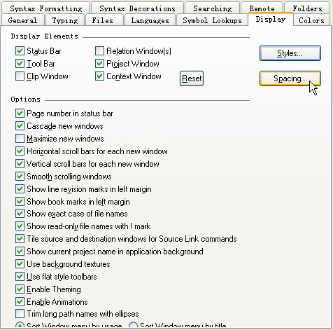 sourceinsight tab 空格 对齐 等宽字体