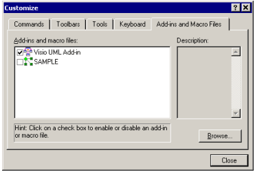 使用Visio 2000逆向工程将代码转换为UML图表