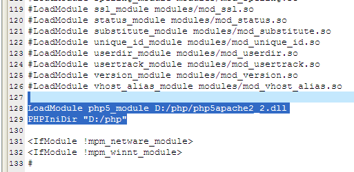 apache2.2 安装php5