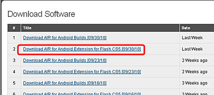 Android上的Adobe AIR应用程序运行环境发布了！