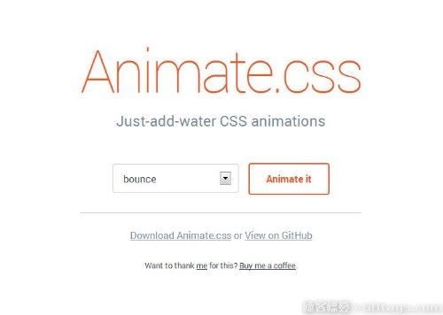 四款帮助前端设计师快速实现超酷动画或过渡效果的CSS3类库