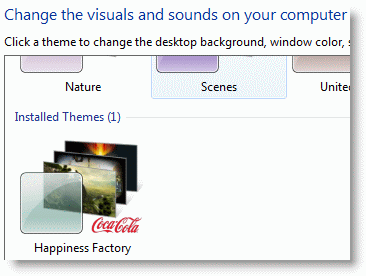 How to Share a Theme With All Users in a Windows 7 Computer?