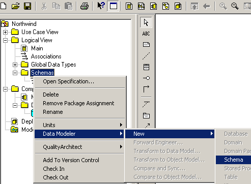 用Rational <wbr>Rose来建立数据库表