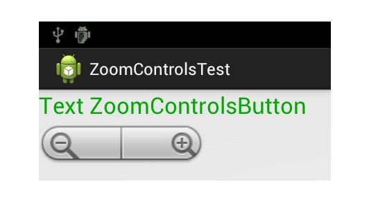 Android控件之ZoomControls