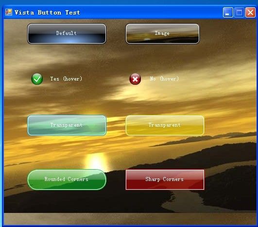 WinForm"不错的Vista风格水晶按钮"控件使用(附：源码demo) 之配餐系统的开发