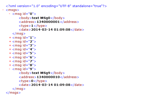 Andorid- 反序列化，采用pull解析 xml 文件