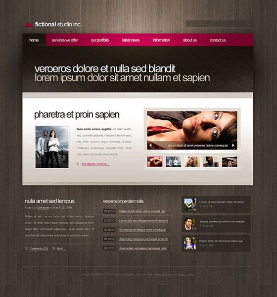 PSD Website Tempales