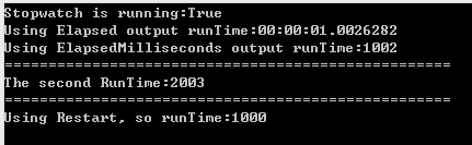 C#知识点-StopWatch-计时