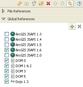 添加arcgis server js API 在aptana环境中的代码帮助