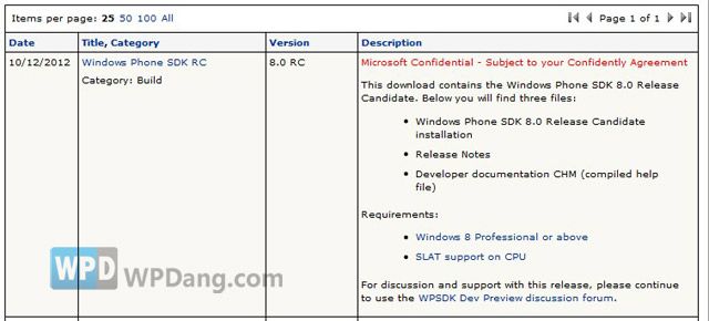 Windows Phone 8 SDK RC 版推出