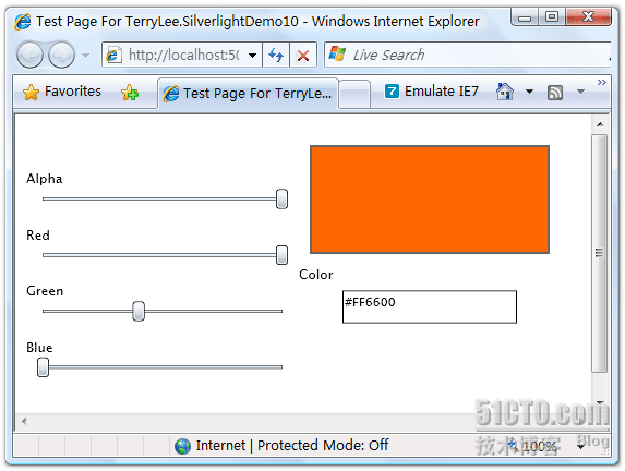 一步一步学Silverlight 2系列（3）：界面布局