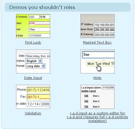 功能强大的radcontrols for Asp.net