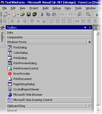 以编程方式使用 Microsoft Office Visio 2003 ActiveX 控件