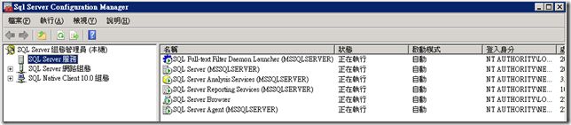 SQL Service Info