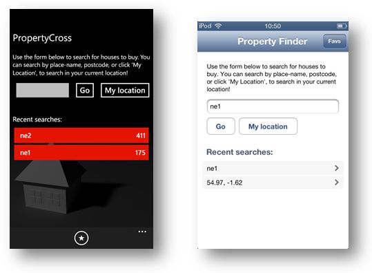 Property Finder – a Cross-Platform Xamarin MonoTouch Mobile App