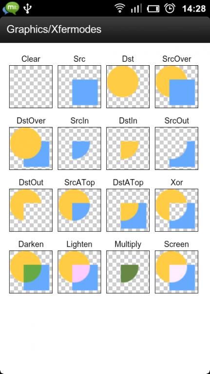 android xfermode绘图