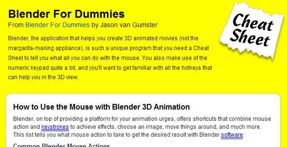 Blender for dummies