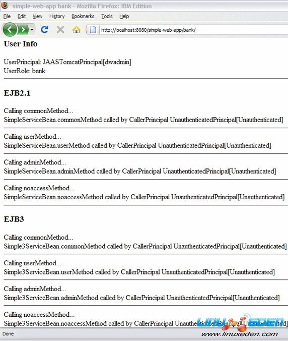 Web 应用程序银行页的屏幕截图