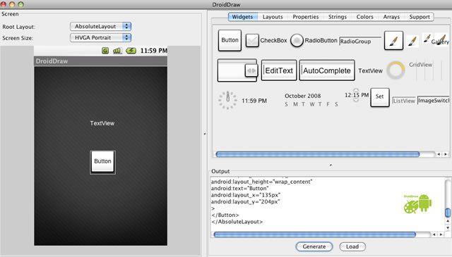 DroidDraw : Graphical User Interface Editor for Android