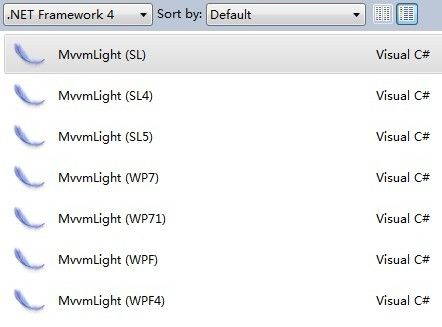 初学Windows Phone：MVVM Light Toolkit from：http://www.cnblogs.com/lrj525/archive/2012/04/05/2433226.html