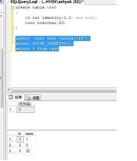 C# insert into 一条记录后获取该记录的自动增长列ID