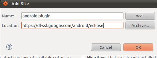 Ubuntu下安装Android Eclipse开发环境