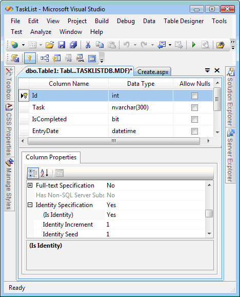 教程一：用ASP.NET MVC创建一个TaskList应用程序