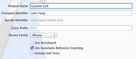 自定义UITableViewCell
