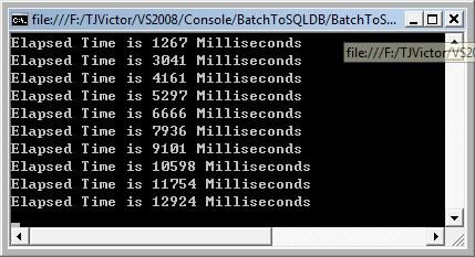 SQLServer批量插入数据的两种方法