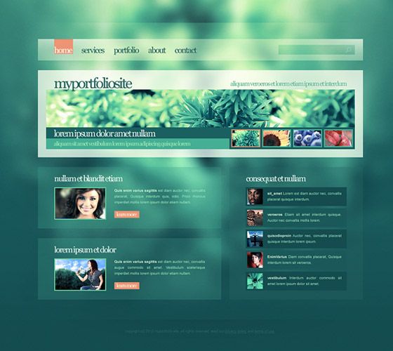 PSD Website Tempales