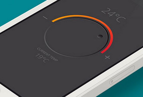 23个移动app界面上的旋钮和刻度盘设计示例