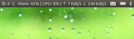 在Ubuntu 11.10工具栏上用数字显示网速、CPU负荷和内存占用量『译』