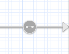 Relationship arrow in the Storyboard editor