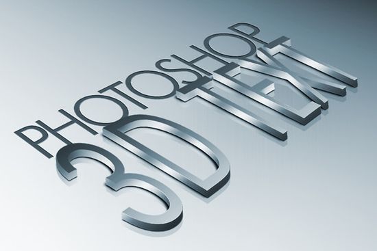 30幅精美的Photoshop三维字体作品欣赏及教程